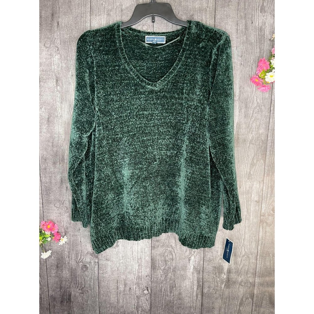 NEW Karen Scott Plus Size Chenille Sweater